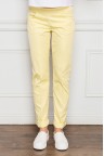 Зауженные женские брюки желтого цвета Smalto
